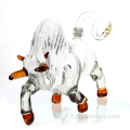 Bicchiere decanter per vino, liquori e whisky a forma di toro